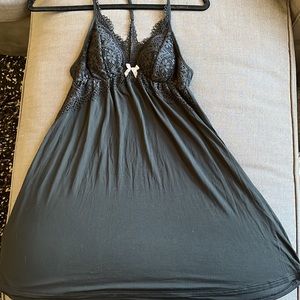 Victorias Secret Black Nightie Babydoll Chemise